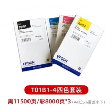 爱普生T01B1-4黑彩四色墨盒套装